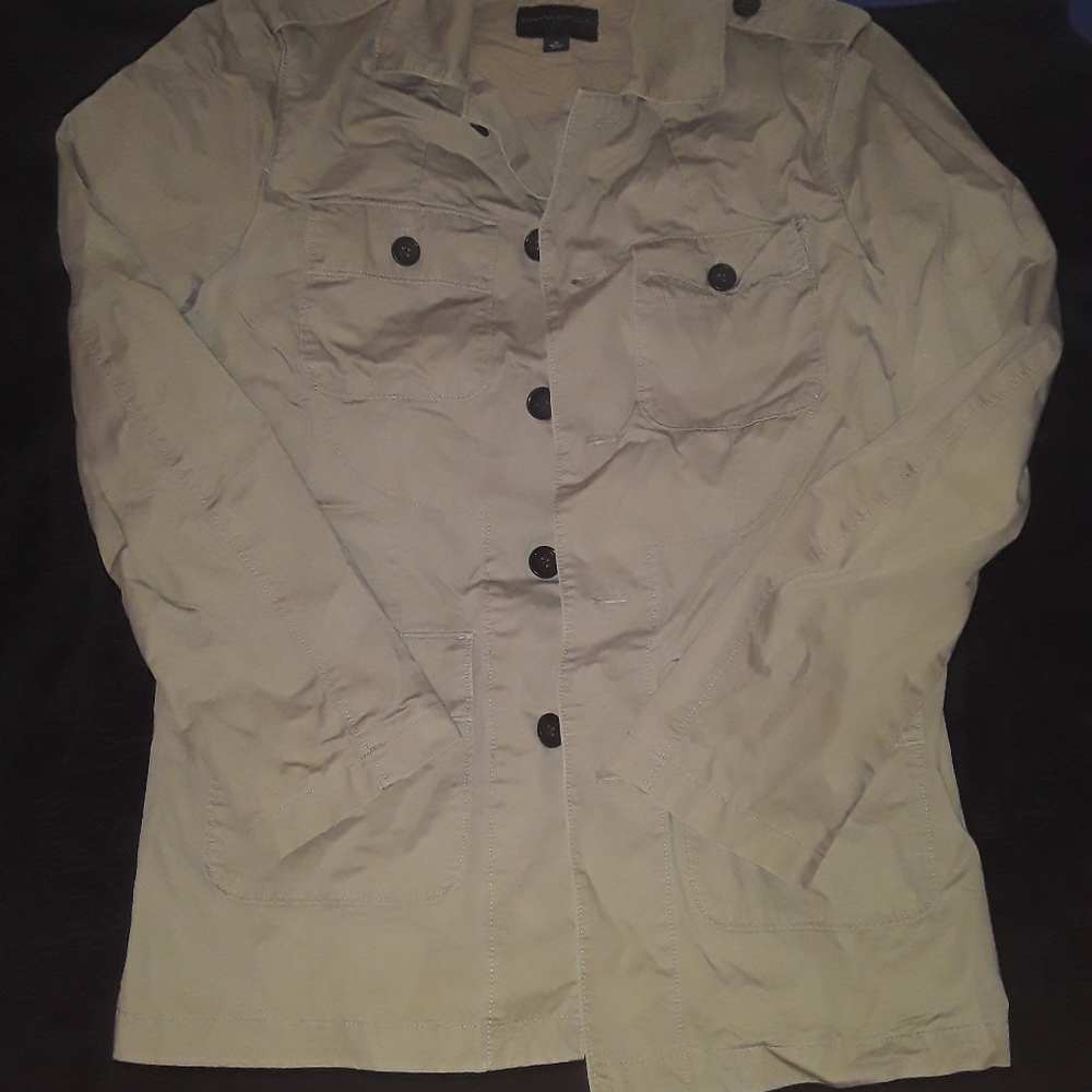 Banana Republic Size Medium Beige Cotton Jacket